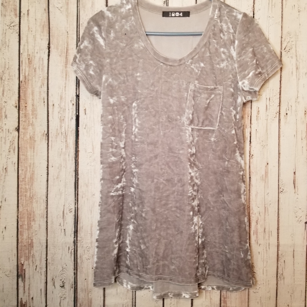 Coin 1804 GREY Velvet Tshirt
